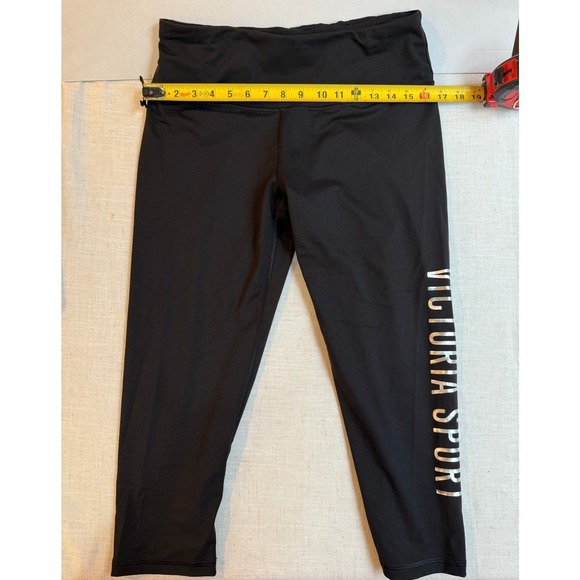 Victoria Sport Pants - Victoria Sport Black Athletic Capris Leggings Cropped Workout Pants Women's Sz L